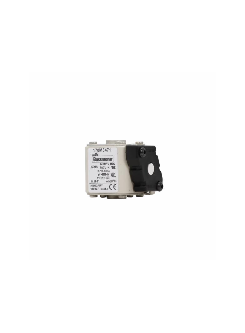 FUSE 500A 690V 1*BKN/50 AR UC Wkładka szybka 500A AC 690V rozmiar 1 aR IEC UL 170M3471 EATON