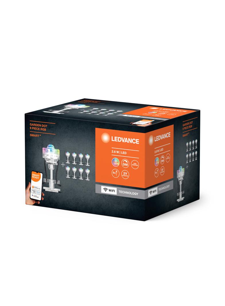 Dekoracyjne punkty świetlne LED RGB 2,5W SMART+ WiFi GARDEN 9 Dot 4058075478534 LEDVANCE