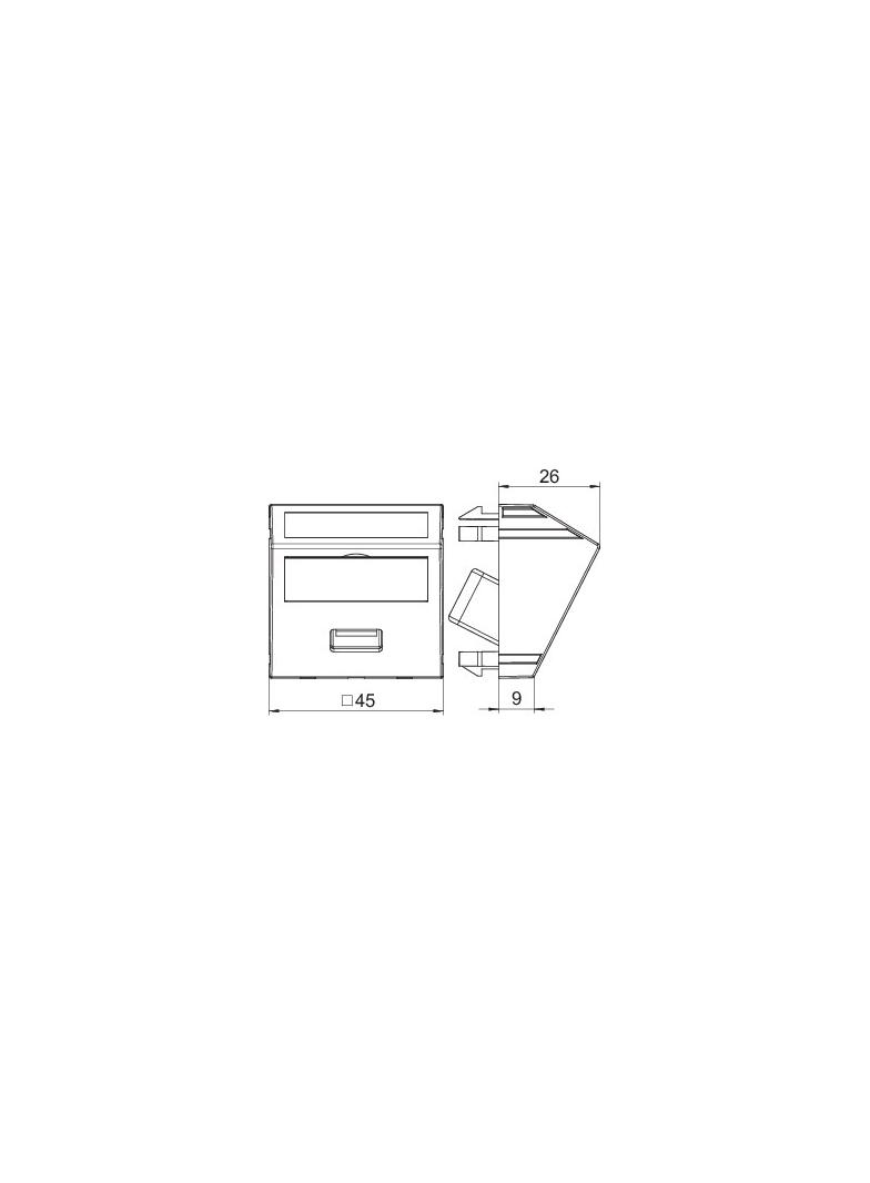 MTS-U3A F AL1, Wspornik multimedia USB 3.0 A-A, z kbl., gn.-gn.