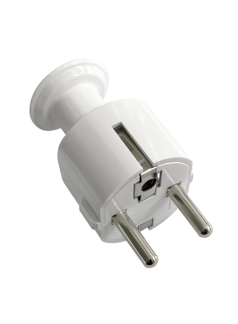 Wtyczka prosta Uni-Schuko 16A, 230V, biała, 24 sztuki