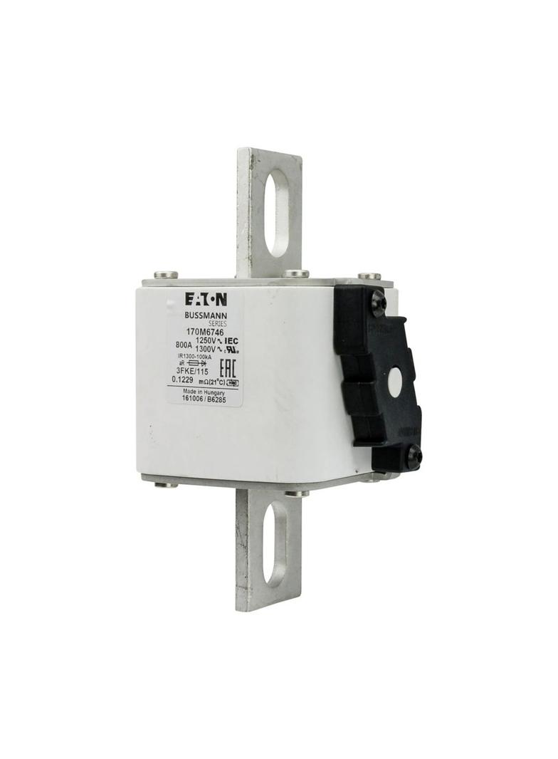 FUSE 800A 1250V 3FKE/115 AR CU Wkładka szybka 800A AC 1250V rozmiar 3 76x92x159 mm aR IEC, 170M6746