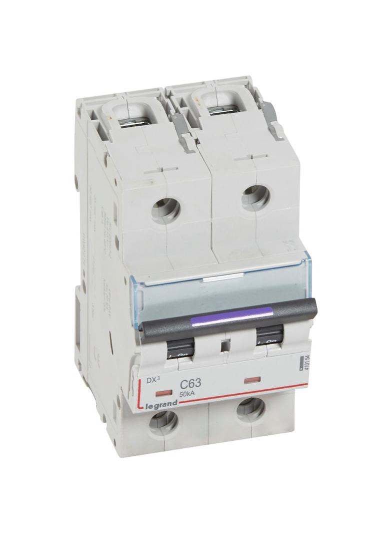 Wyłącznik Nadprądowy S322 C63 2P 63A 50Ka DX3 410154 LEGRAND