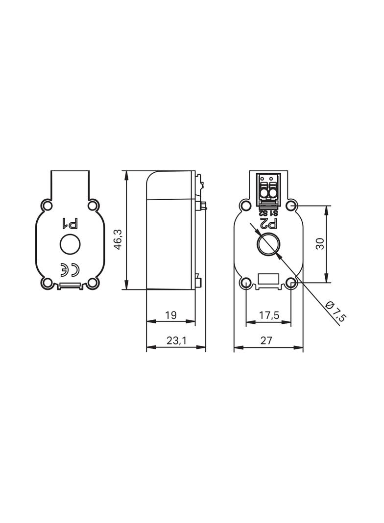 przekładnik prądowy z wielowtykiem picoMAX 35A/1A