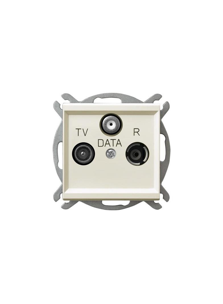 SONATA Gniazdo RTV-DATA - kolor ecru