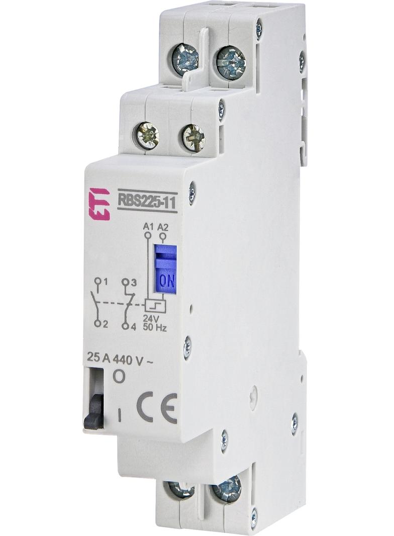 Stycznik bistabilny 25A 2P 1Z 1R 1M RBS225-11-24V AC 002464119 ETI