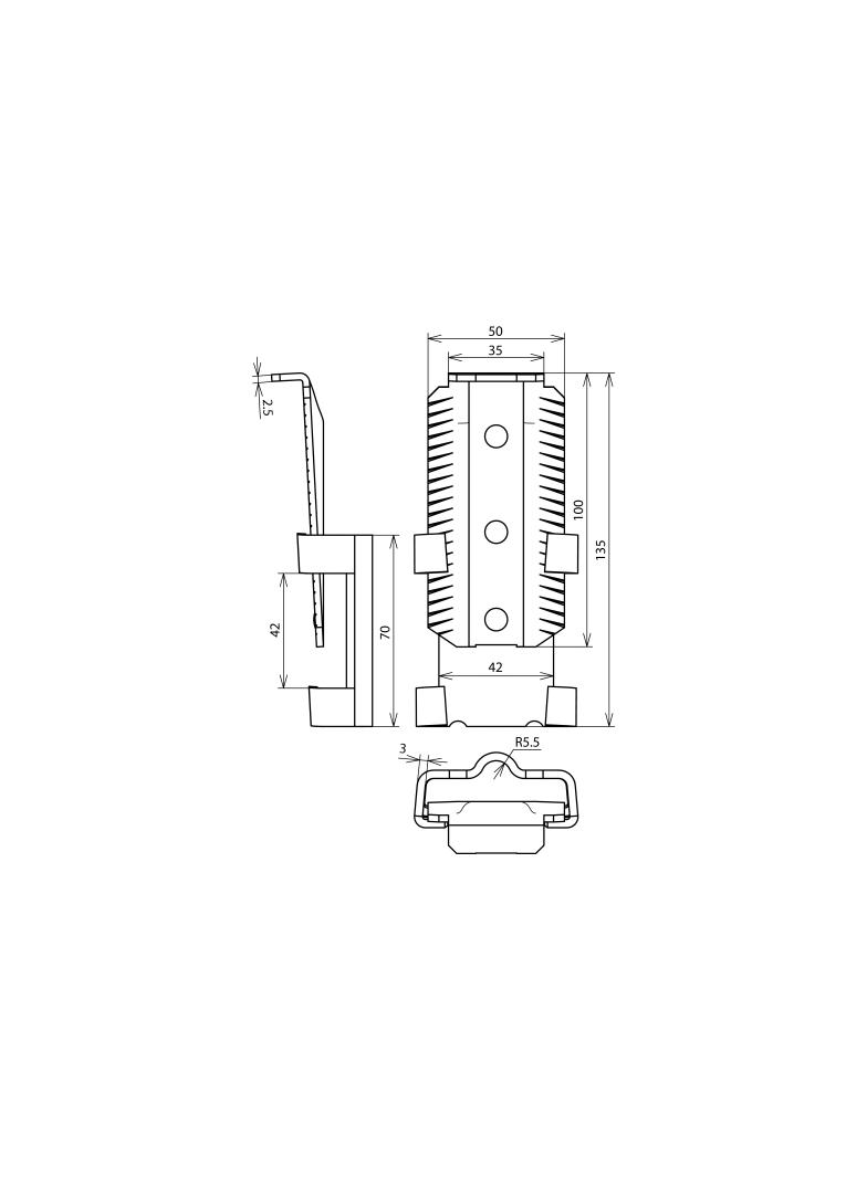 Zacisk klinowy do drutu i płask. 10/30x3,5-40x4 mm, z rastrem, St/tZn
