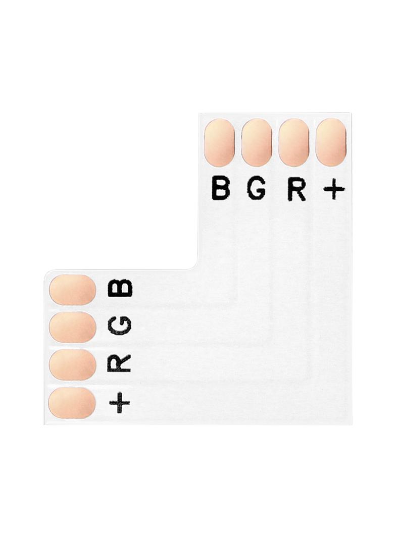 Złączka LED RGB 10mm kątowa "L"