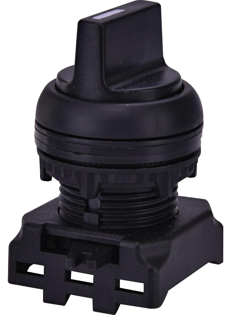 EGS2-S-C - Napęd pokrętny piórkiem 2 położeniowy, z powrotem -Czarny