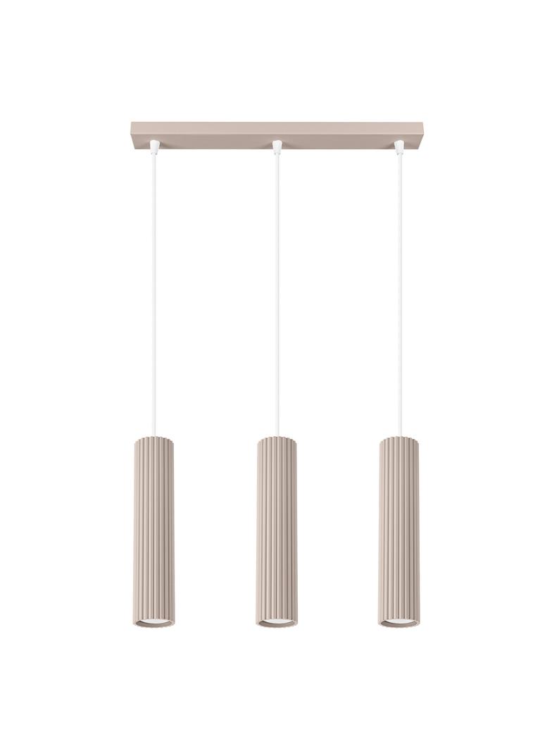 SOLLUX Lampa wisząca KARBON 3L taupe ; SL.1774