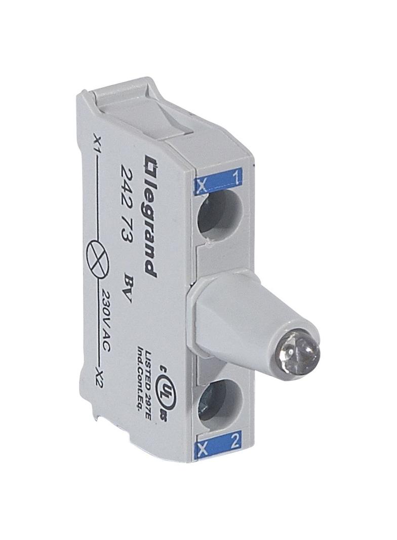 OSMOZ KORPUS Z GŁÓWKĄ Z PODŚWIETLENIEM DO PUSZKI, NIEBIESKA 230 V, ZACISKI ŚRUBOWE, Legrand