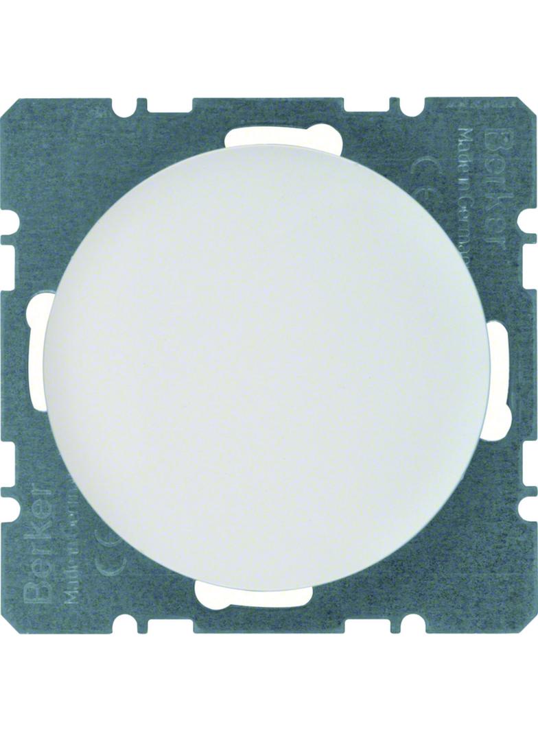 BERKER R.1/R.3 Zaślepka z płytką czołową biały połysk 10092089 HAGER