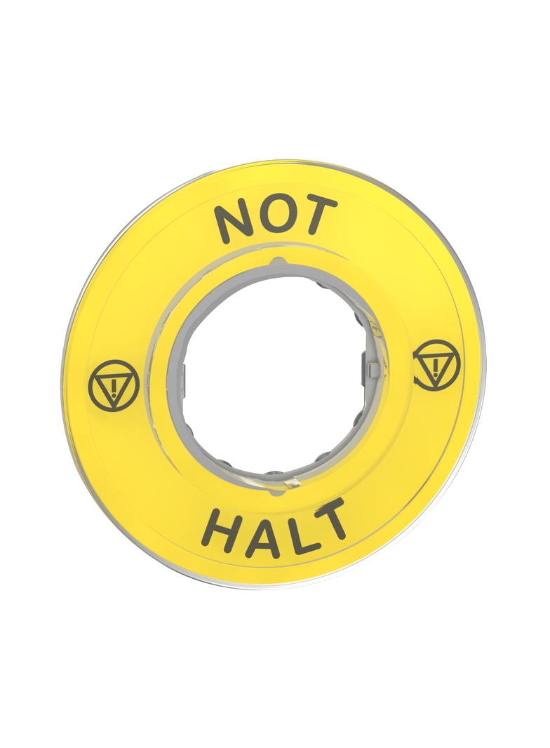Harmony XB4 Etykieta do ESTOP /NOT HALT/ 3D ZBY9220 Schneider