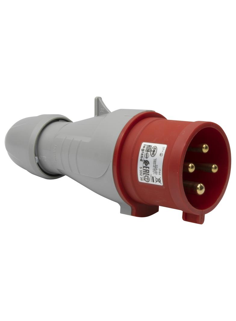 P17 TEMPRA PRO WTYCZKA PRZENOŚNA 32A 3P+Z 400V IP44, Legrand