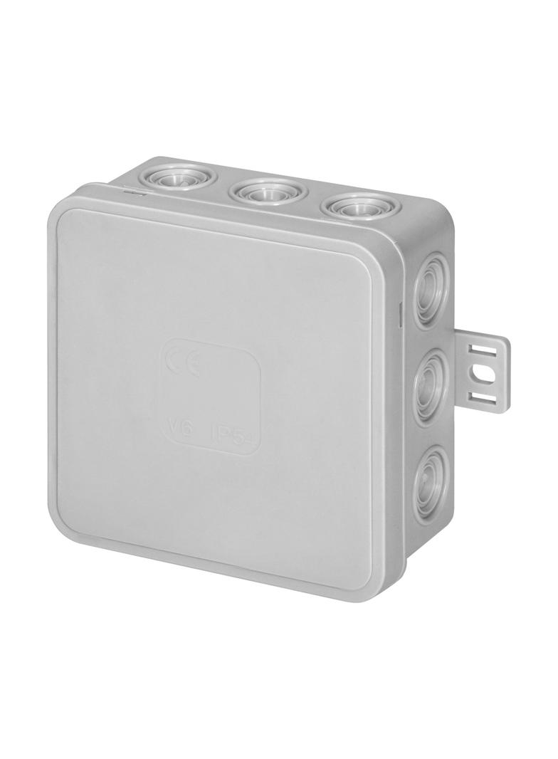 Puszka n/t CLICK IP54 12 przepustów kablowych 85x85x41mm szary OR-JB-13803/G ORNO