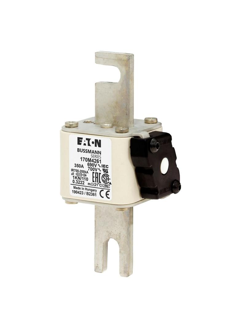 350A 690V 1KN/110 aR INDICATOR FUSE Wkładka szybka 350A AC 690V DIN 1 53x69x138 mm aR DI 170M4261 EA