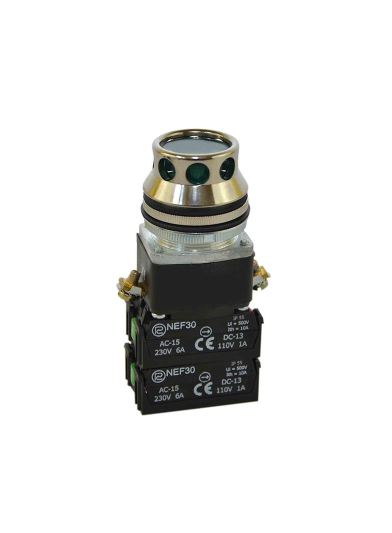 Przycisk NEF30-KL2X2Y/24V zielony W0-NEF30-KL 2X2Y Z PROMET
