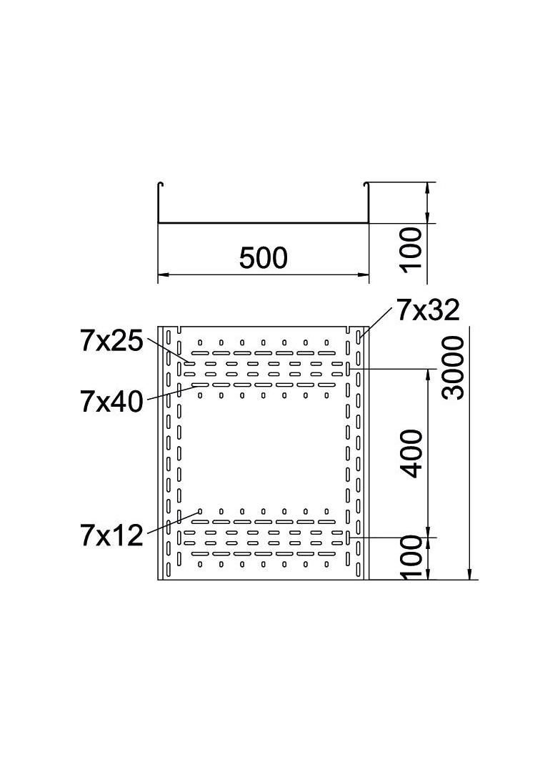 BKRS 1050 FS, Koryto kablowe