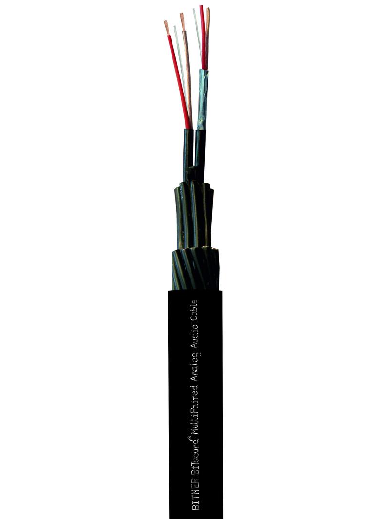 BiTsound MultiPaired Analog Audio Cable OFC 4x(2x0,21) Giętki, wieloparowy, ekranowany kabel estradowy LP0221 BITNER