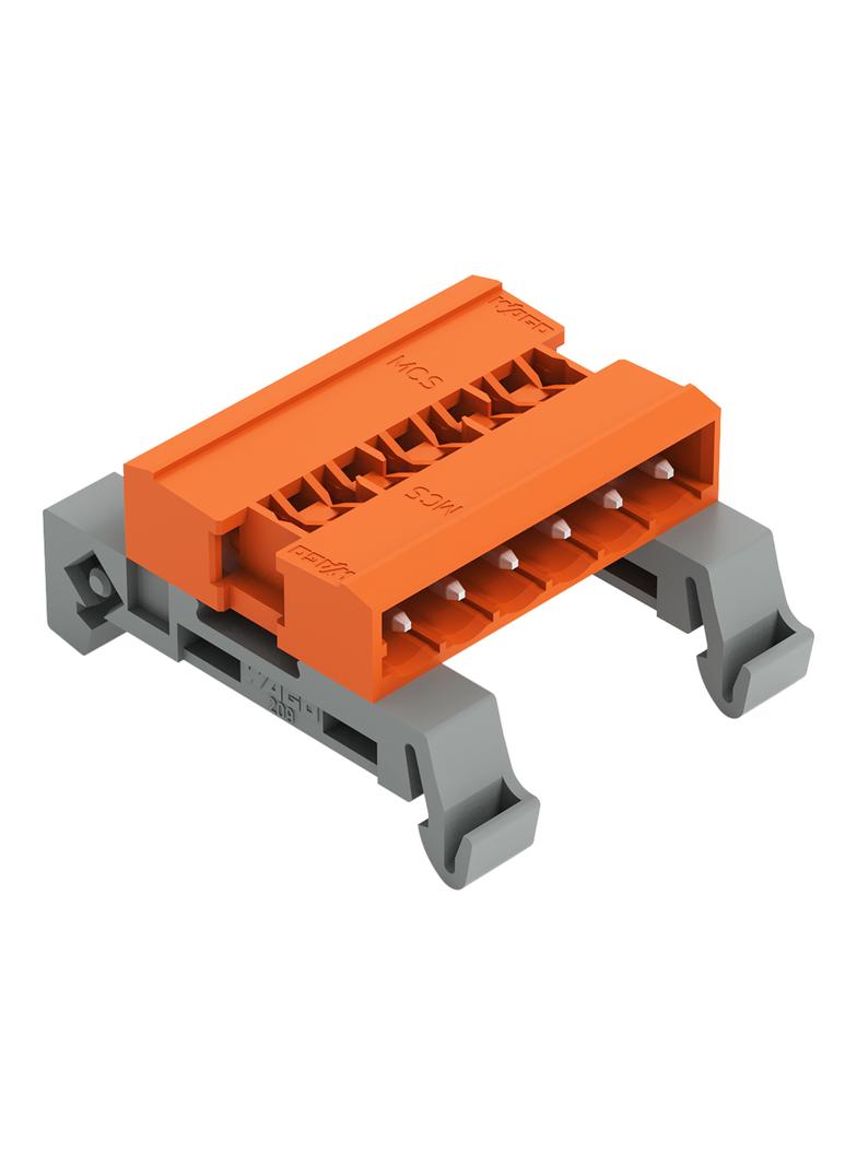 MCS-MIDI Classic wtyk dwustronny 6-bieg. pomarańczowy raster 5,08 mm /50szt./ WAGO