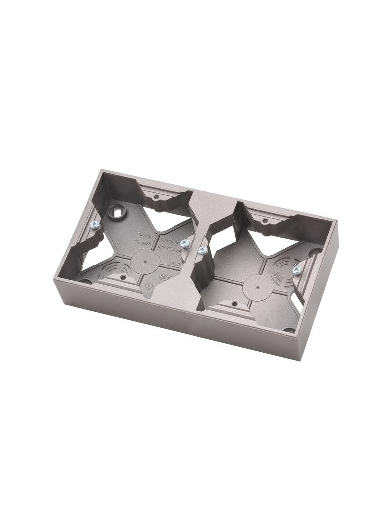 IMPRESJA Puszka instalacyjna podwójna - kolor tytan