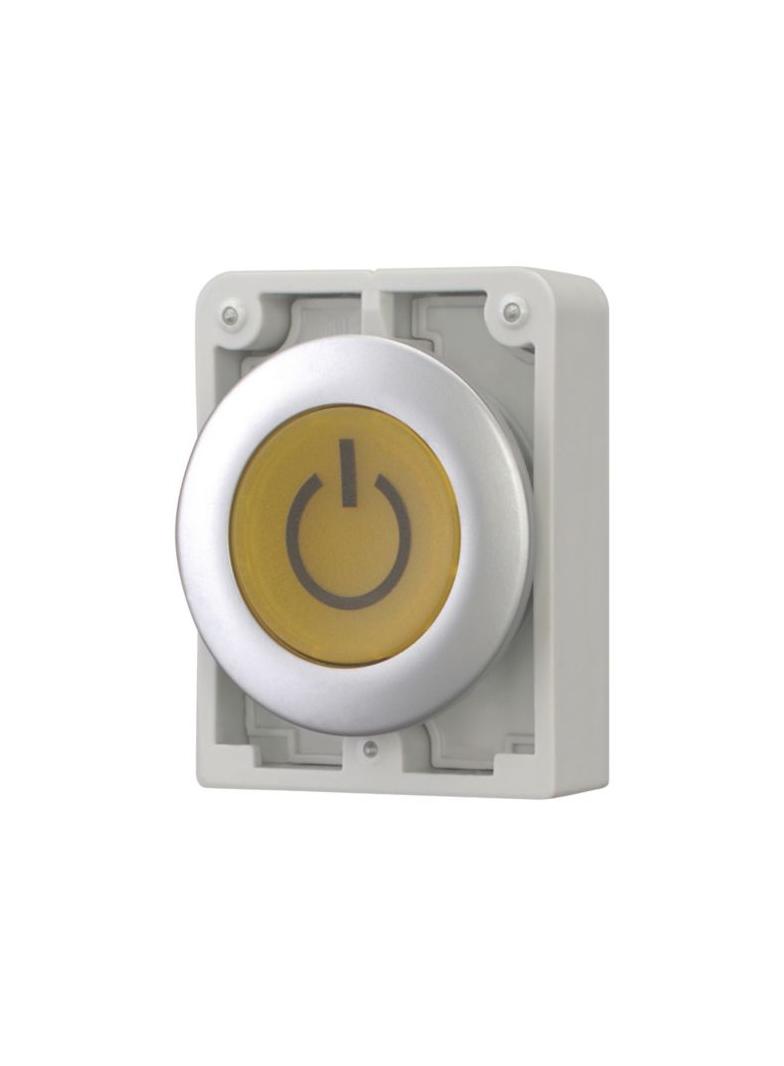 M30C-FDL-Y-X162 Przycisk podświetlany 30mm płaski żółty X162 z samopowrotem 182965 EATON
