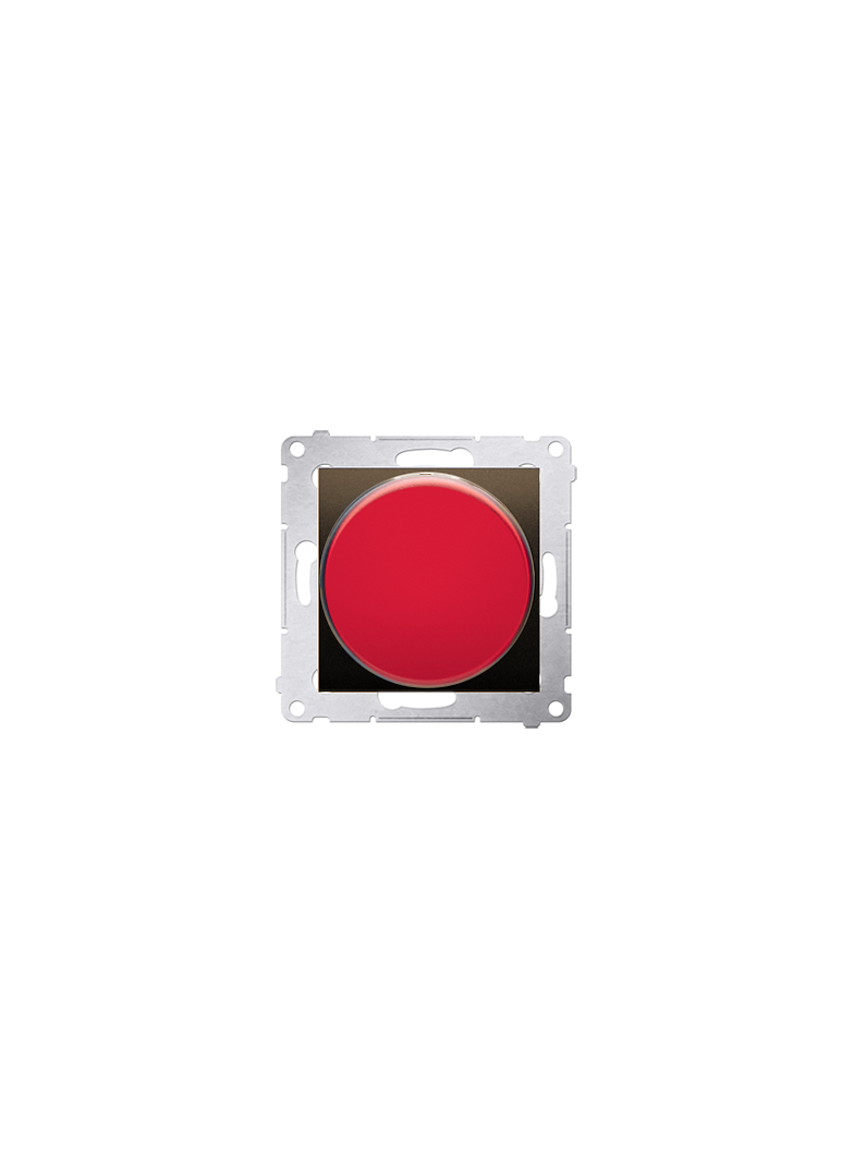 Simon 54 Sygnalizator świetlny LED – światło czerwone 230V brąz mat DSS2.01/46 KONTAKT