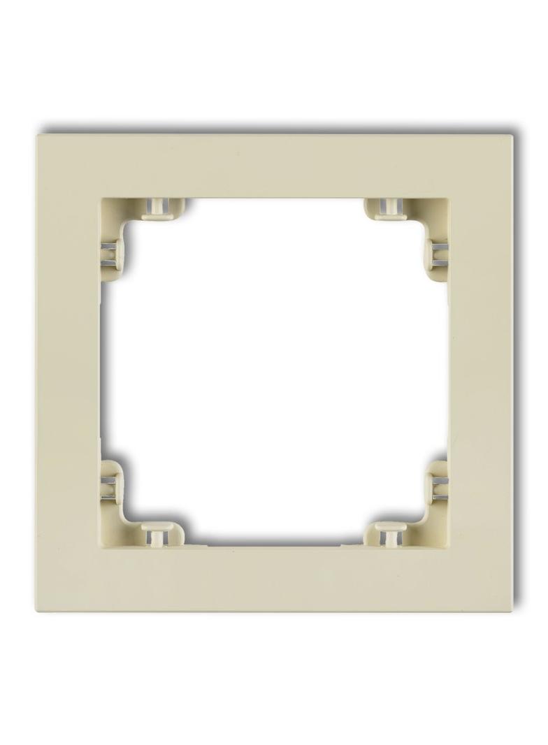 DECO Ramka pojedyncza z tworzywa DECO Pastel Matt orzech ziemny 44DR-1 KARLIK