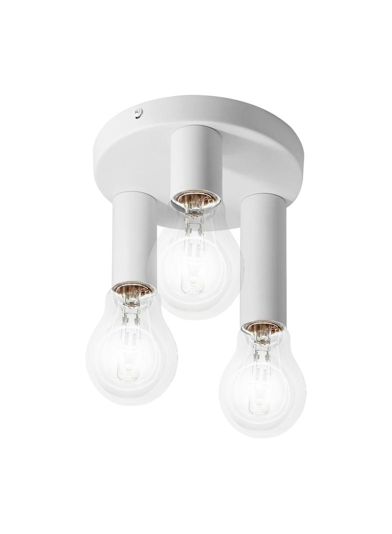 RIO SP 3, oprawa ścienno-sufitowa, E27 max. 3x60W, IP20, biała, okrągła