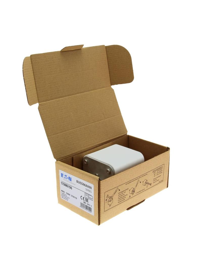 FUSE 800A 1250V 3TN/110 AR Wkładka szybka 800A AC 1250V rozmiar 3 76x90x139 mm aR DIN IEC, 170M6196