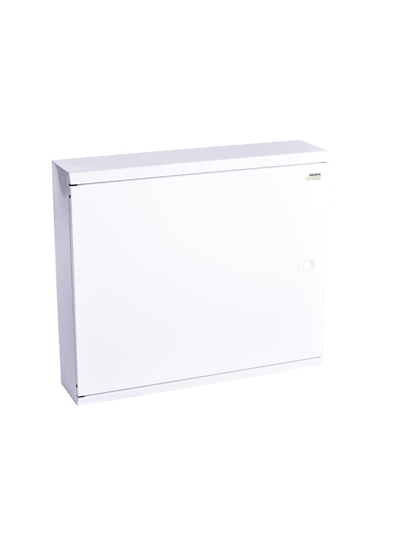 EMFS6 144W Obudowa metal. natynkowa 6 rzędów (24 mod.) 144 moduły metalowe drzwi białe z zacisk