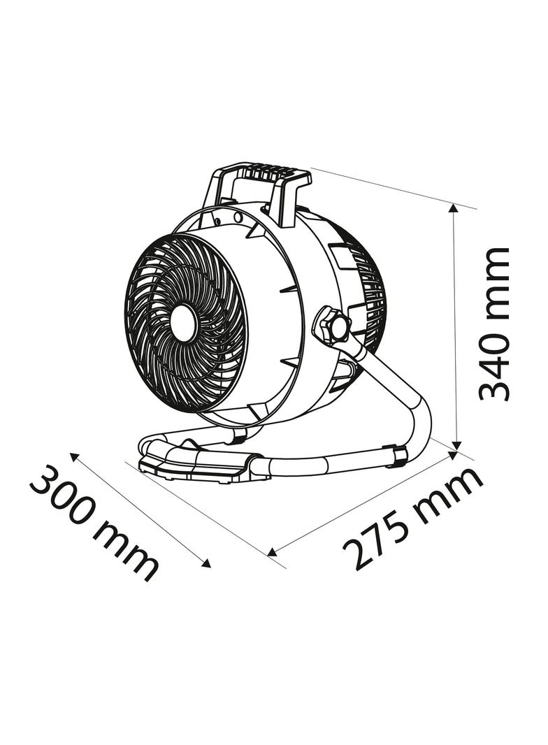 Nagrzewnica i wentylator, 2 w 1, moc 2400W, model manualny