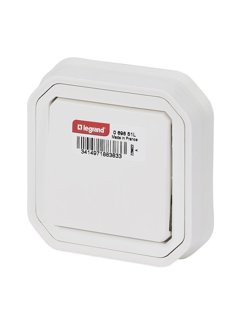 PLEXO Łącznik schodowy hermetyczny IP55 podtynkowy KOMPLET biały 069851L LEGRAND