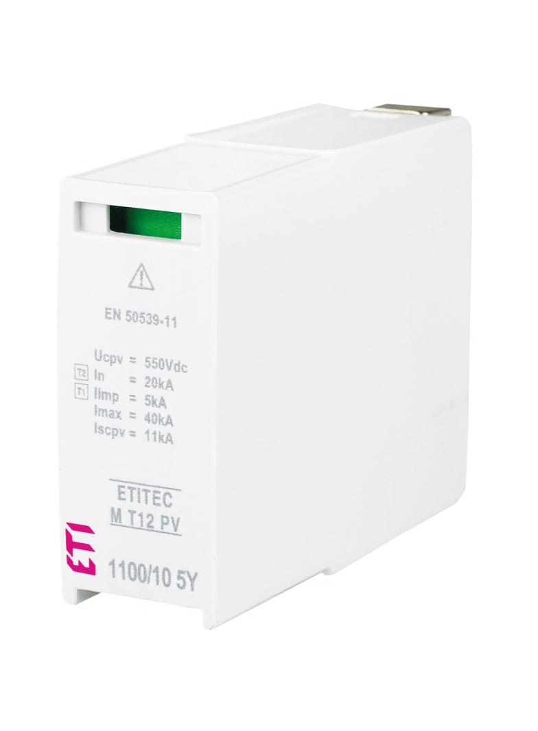 Moduł wymienny do ogran.przepięć T1,T2 (kl.B,C) do systemów PV MOD. M T12 PV 550/5 5Y S 002440678 ETI