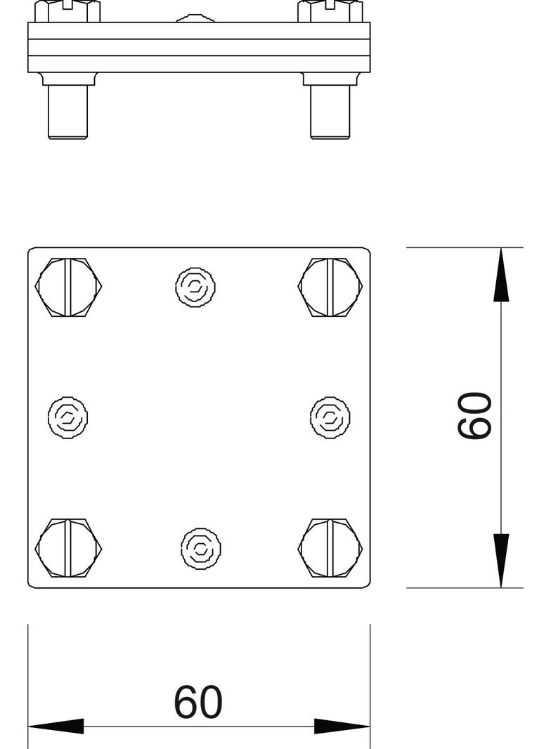 256 S6 V4A Zacisk krzyżowy