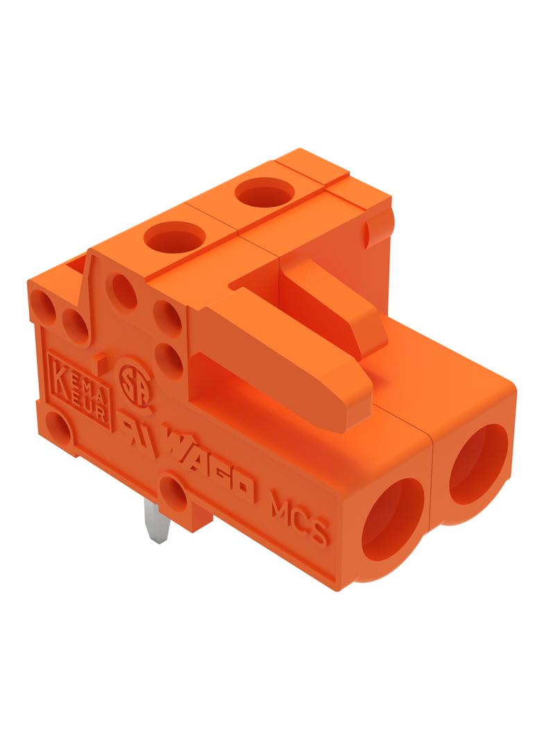 MCS-MIDI Classic gniazdo kątowe 2-bieg. pomarańczowe raster 5,08 mm