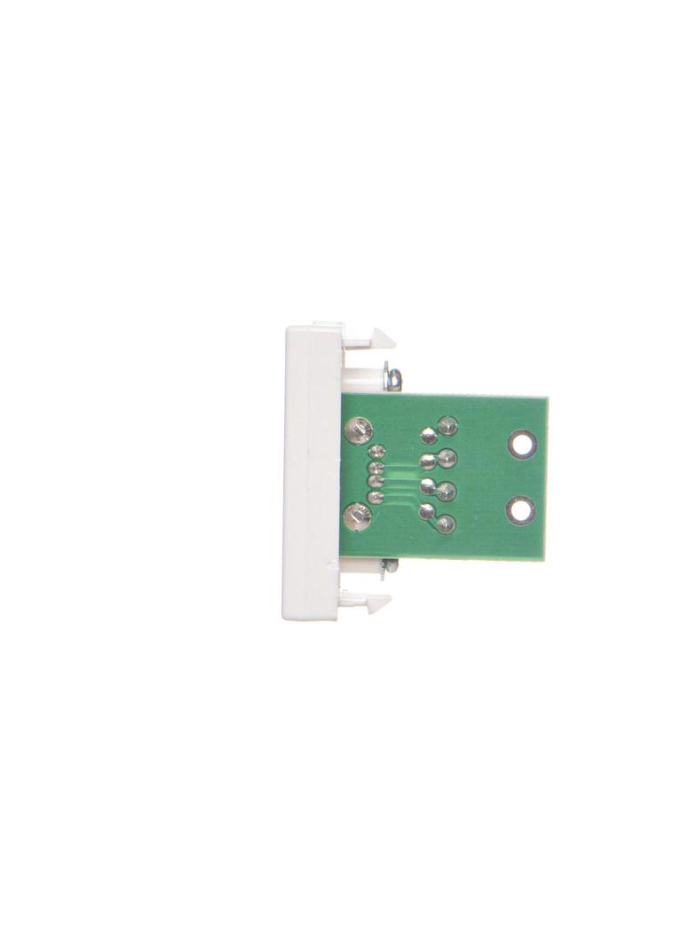 Simon Connect Płytka K45/2 złącza USB typ A żeńskie 225x45mm+gniazdo z. śrub. czysta biel