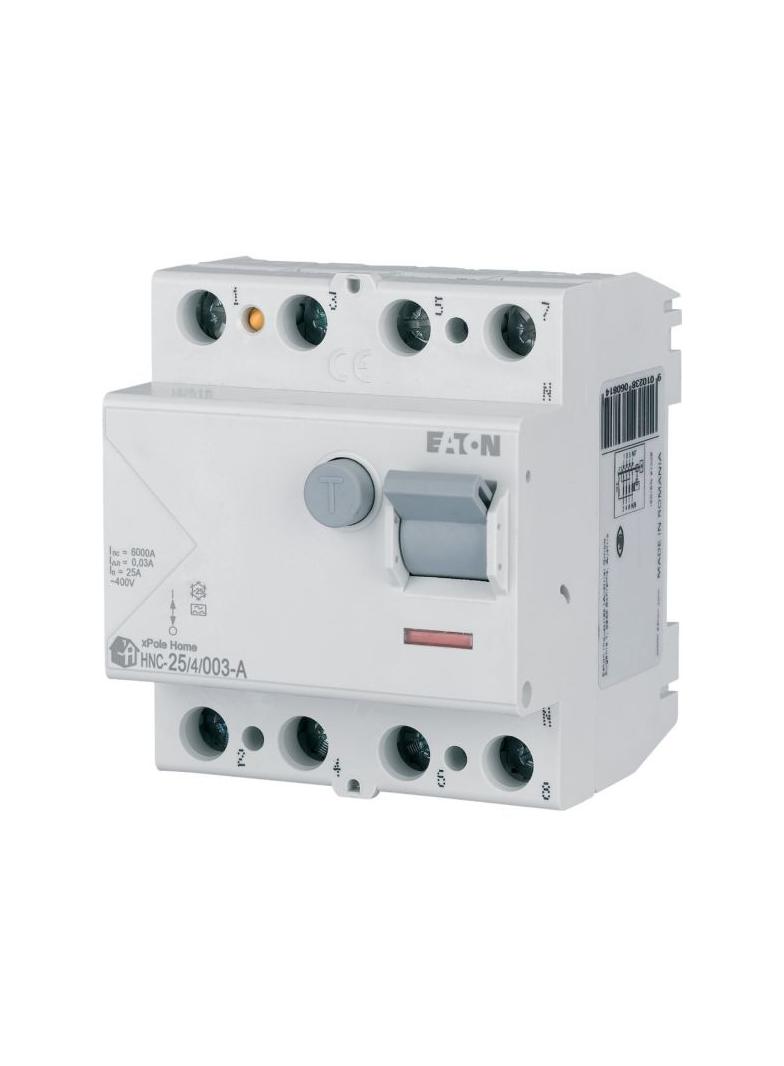 HNC-25/4/003-A Wyłącznik różnicowoprądowy 6kA 25A 4P 30mA typ A 194687 EATON