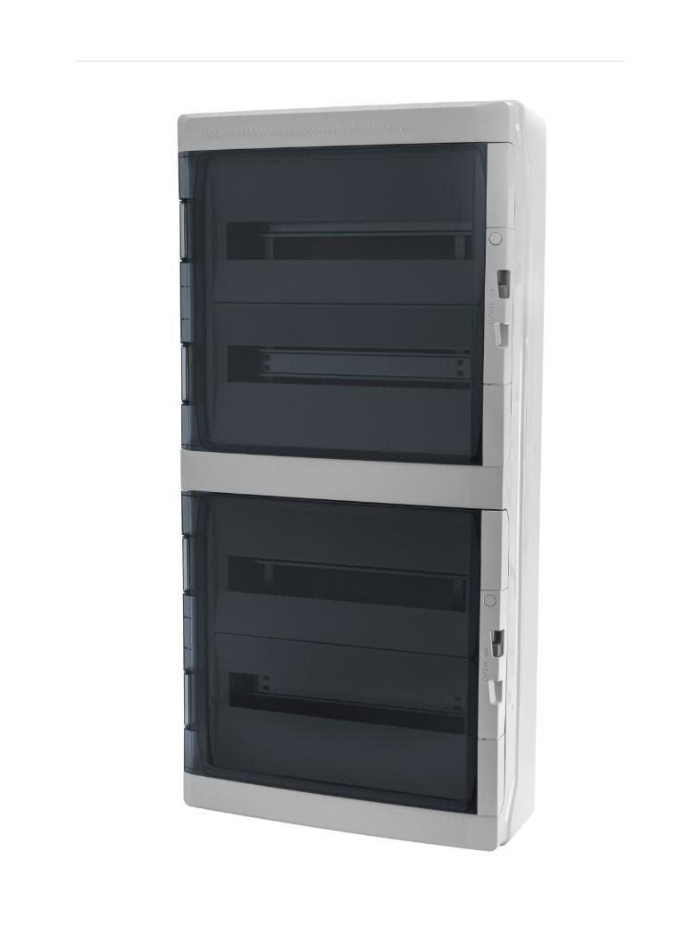 GALANT PLUS RN 4/72 drzwi transparentne (N+PE) IP65