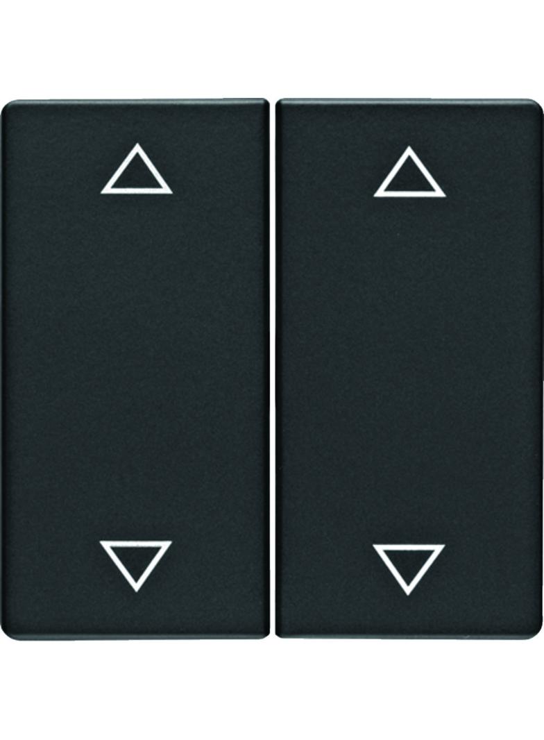 BERKER Q.x Klawisze z nadrukowany symbol strzałki do łącznika 2-klawiszowego antracyt aksamit 164460