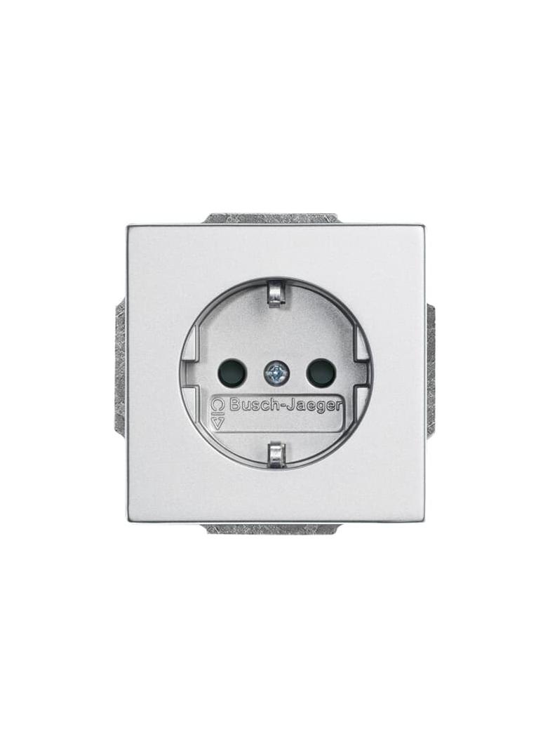 FUTURE Gniazdo SCHUKO Światło nocne orientacyjne, Z dolnym podświetleniem LED aluminiowo srebrny 2CKA002013A5293 ABB