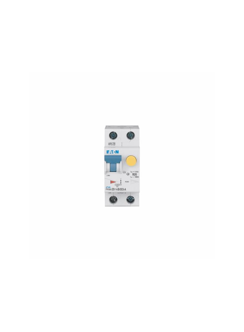 PKNM-20/1N/B/003-A-MW Wyłącznik różnicowonadprądowy 1P+N B20A 30mA typ A 236239 EATON