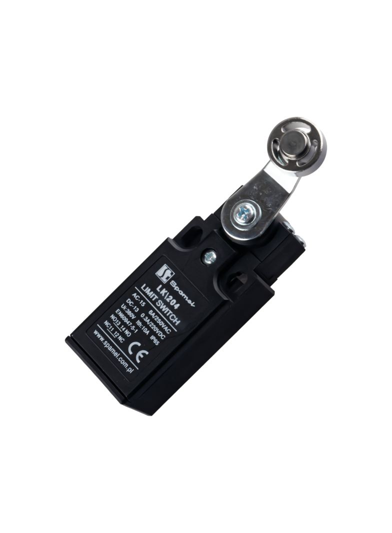 ŁĄCZNIK KRAŃCOWY (TWORZYWO) DŹWIGNIA Z ROLKĄ