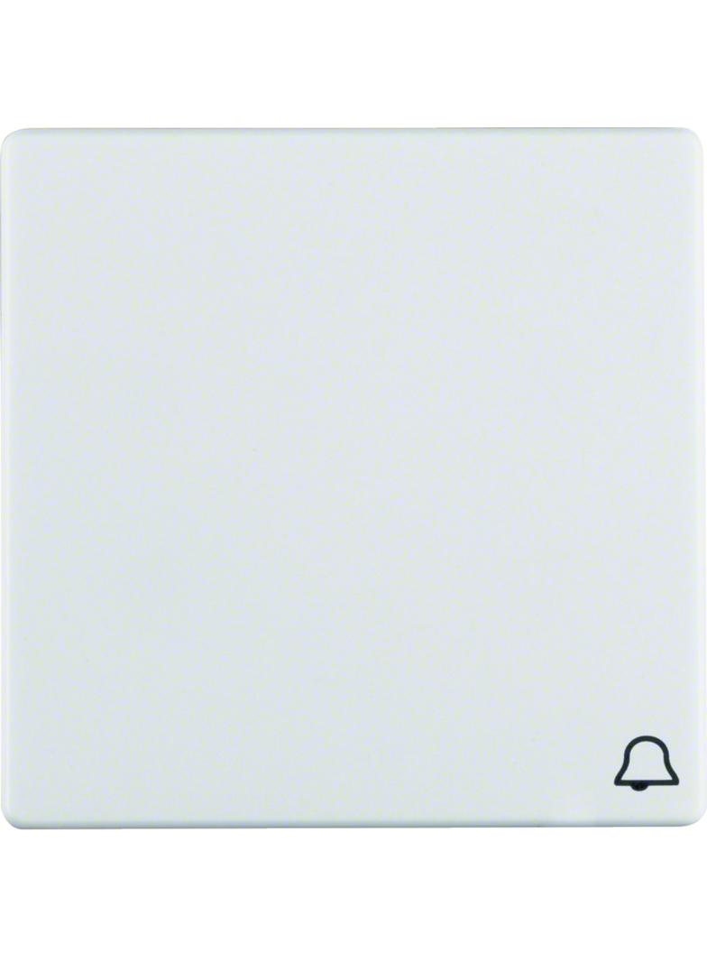 BERKER Q.x Klawisz z nadrukowany symbol dzwonek do łącznika 1-klawiszowego biały aksamit 16206059 HA