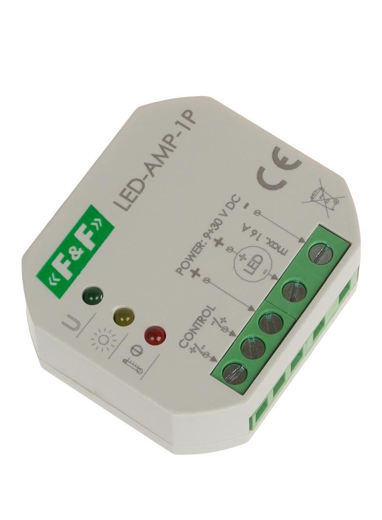Wzmacniacz sygnału zasilającego do oświetlenia LED do puszki podtynkowej LED-AMP-1P F&F