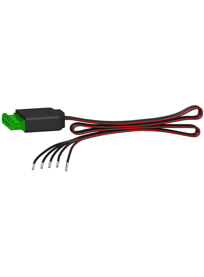 Prefabrykowane przewody Acti9 do Smartlink z jednym złączem A9XCAU06 870 mm, 6 sztuk