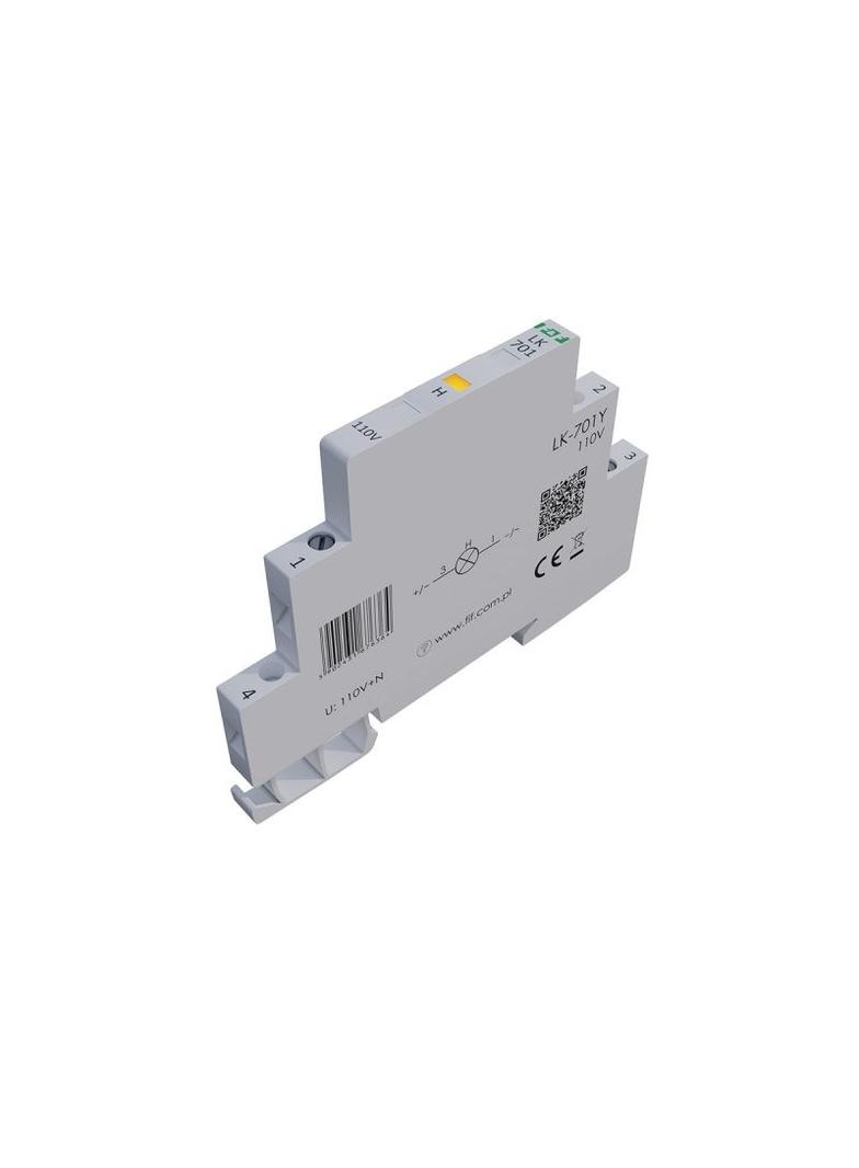 Lampka kontrolna zasilania 1/3S 110V AC/DC 1xLED ŻÓŁTA LK-701Y-110V F&F