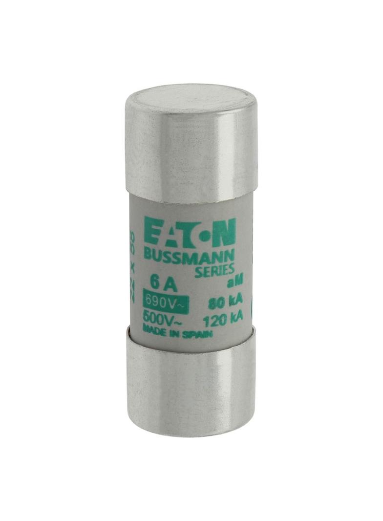CYLINDRICAL FUSE 22 x 58 6A AM 690V AC Wkładka cylindryczna 22 x 58mm 6A AM 690V AC C22M6 EATON