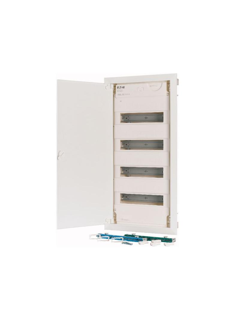 KLV-48HWS-F Rozdzielnica modułowa do ścian z regipsu płaska 4x12 kl.II IP30 zawiera listwy N/PE 1788