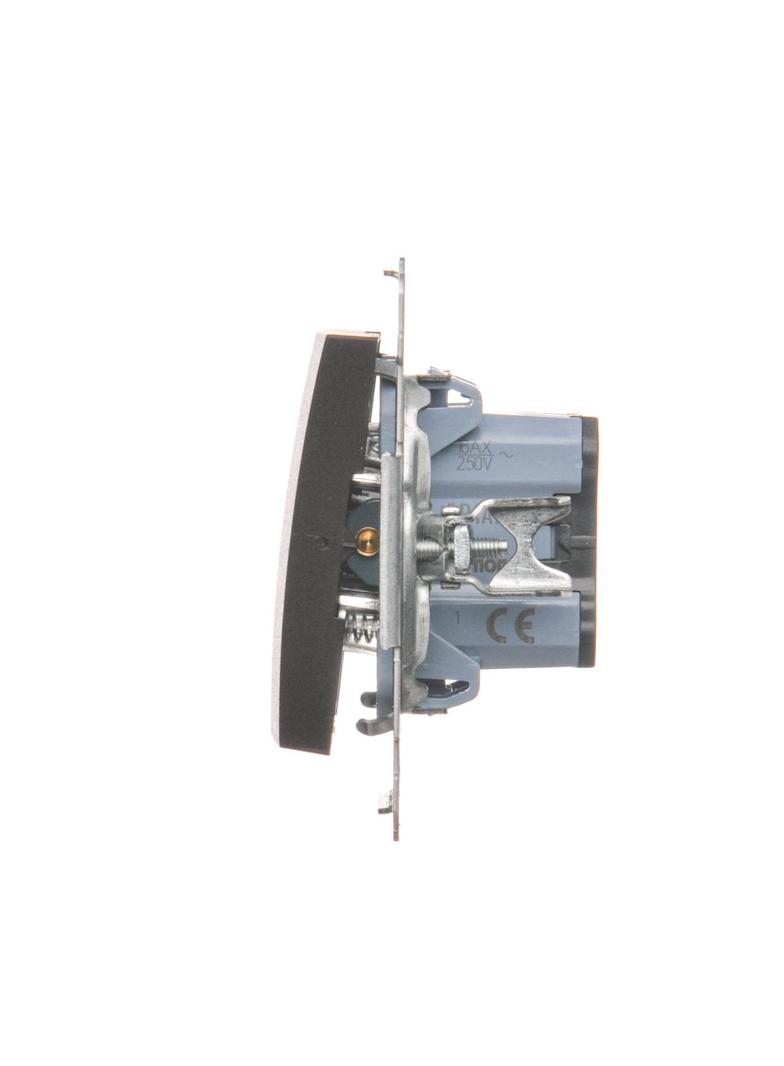 Simon 54 Przycisk pojedynczy zwierny bez piktogramu 16A z. śrub. brąz mat