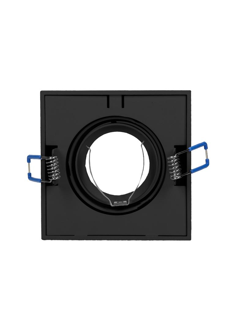 SORMUS S ramka dekoracyjna oprawy punktowej MR16/GU10 max 50W regulowana kwadrat czarna AD-OD-6168/B